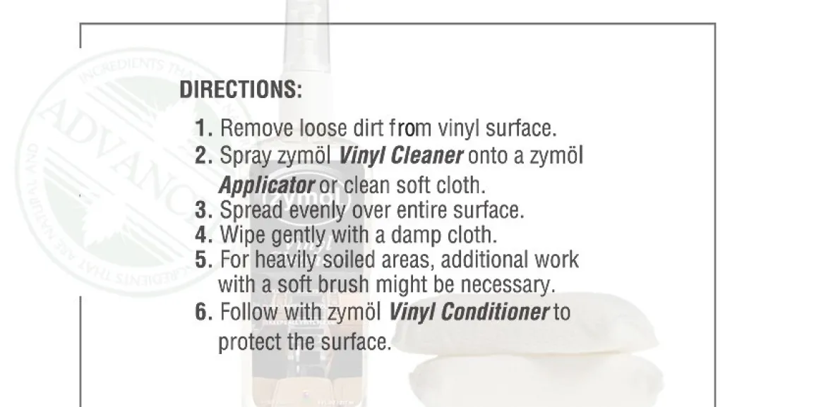 Zymol Car Vinyl Cleaner - 8 oz (CSZ520)